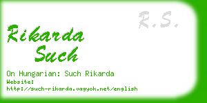 rikarda such business card